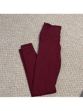 lululemon athletica Burgundy High-Rise Leggings